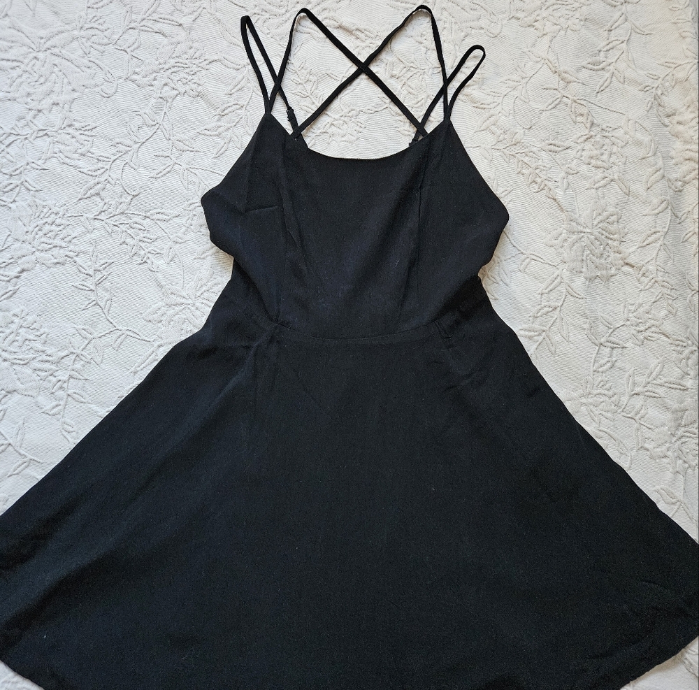 Strappy skater mini dress